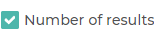 Number of Results